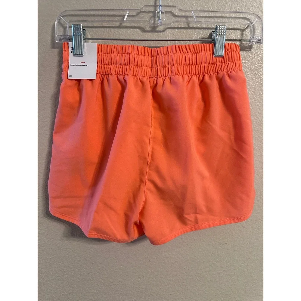 Nike‎ Kids Dri-FIT Loose Fit Athletic Shorts Bright Orange Size M L